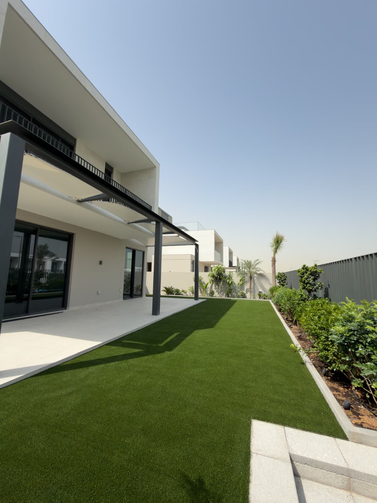 Villa garden after Maze artificial grass installation
