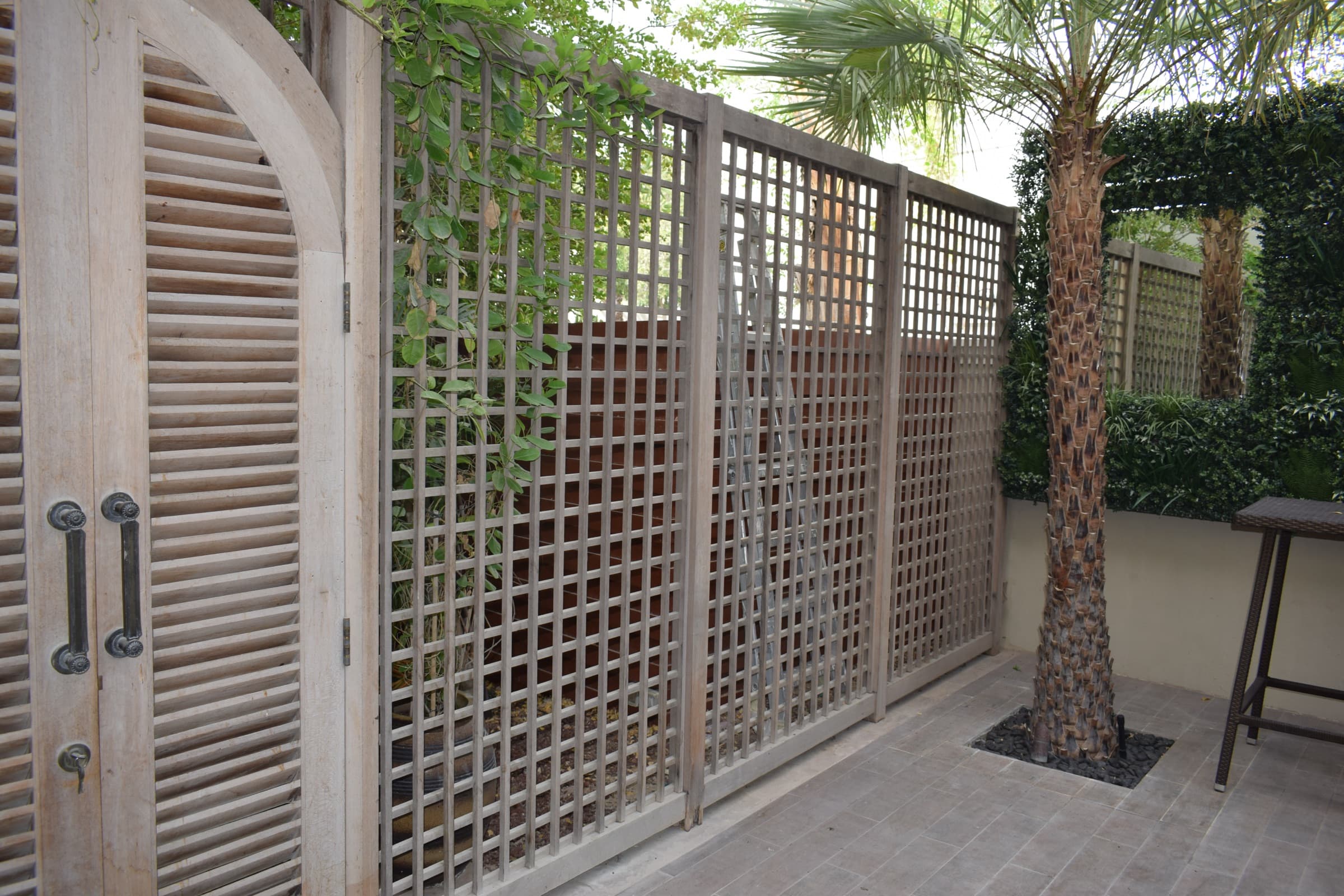 The same wall before installation