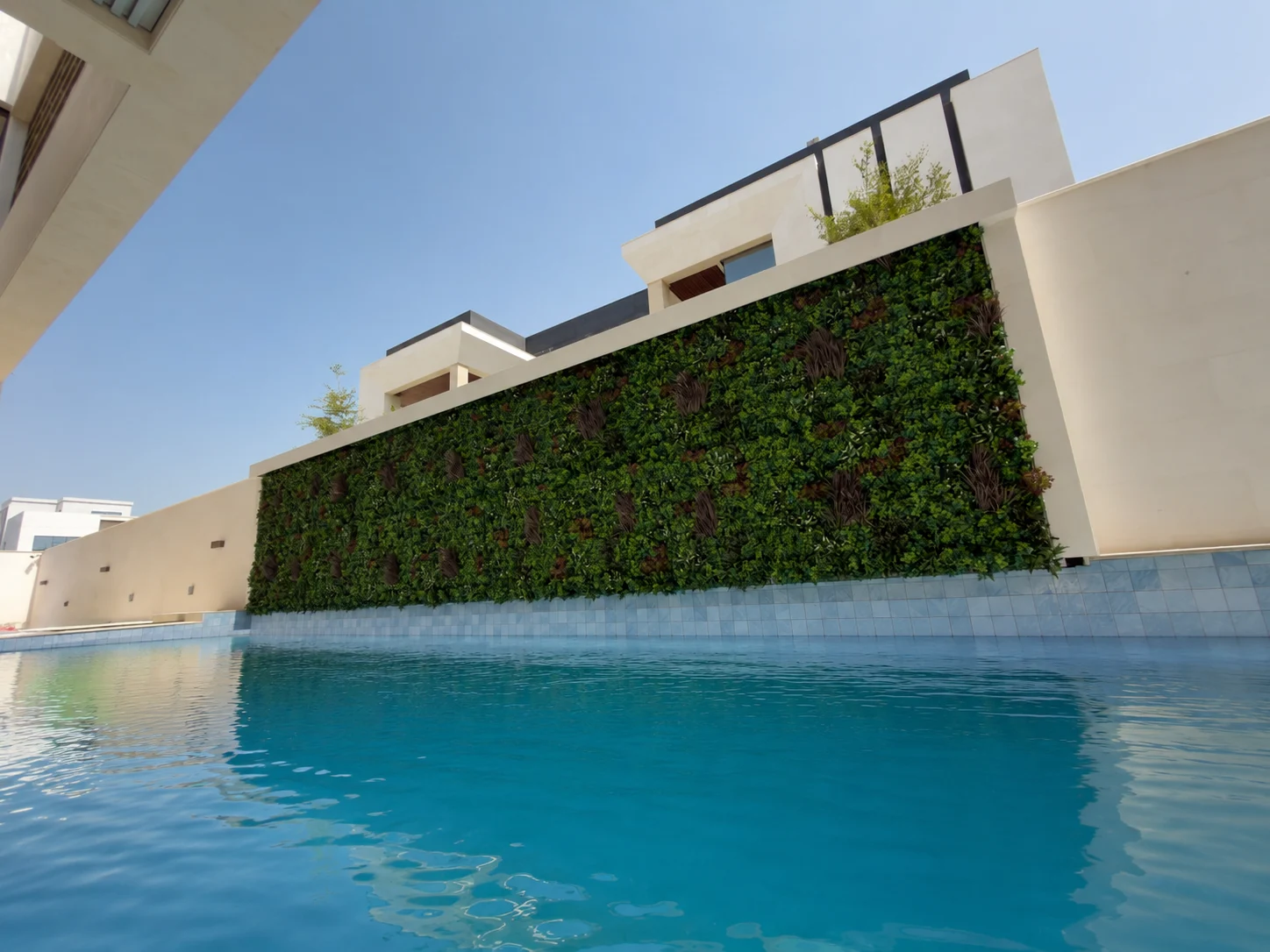 Mazewall artificial green wall panels installed in Dubai